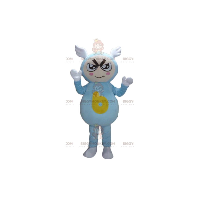 Costume de mascotte BIGGYMONKEY™ de garçon en tenue bleue avec