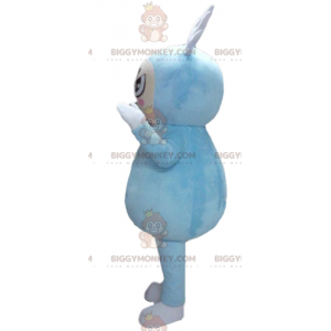 BIGGYMONKEY™ maskotdräkt för pojke i blå outfit med vingar på