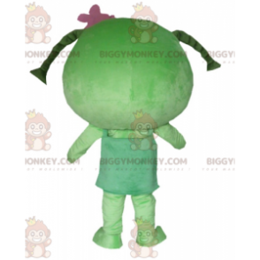 Costume de mascotte BIGGYMONKEY™ de fille avec des tresses de