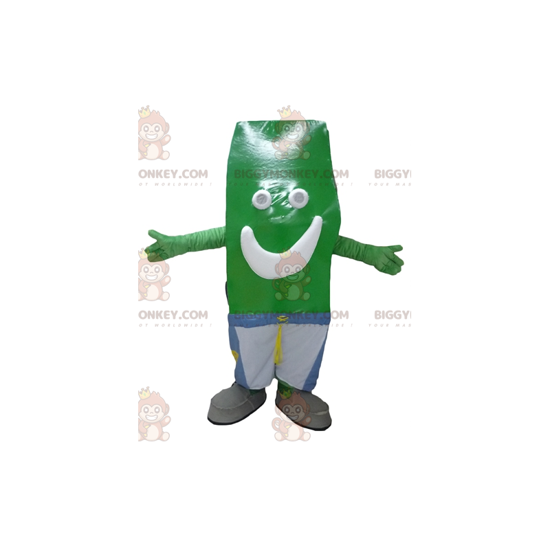 Kæmpe pommes frites Green Man BIGGYMONKEY™ maskotkostume -
