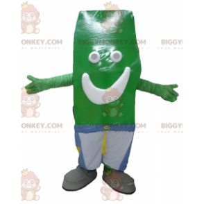 Costume de mascotte BIGGYMONKEY™ de bonhomme vert de frite