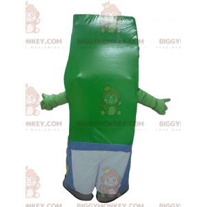 Disfraz de mascota Biggymonkey™ de hombre verde con papas