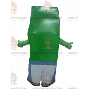 Disfraz de mascota Biggymonkey™ de hombre verde con papas