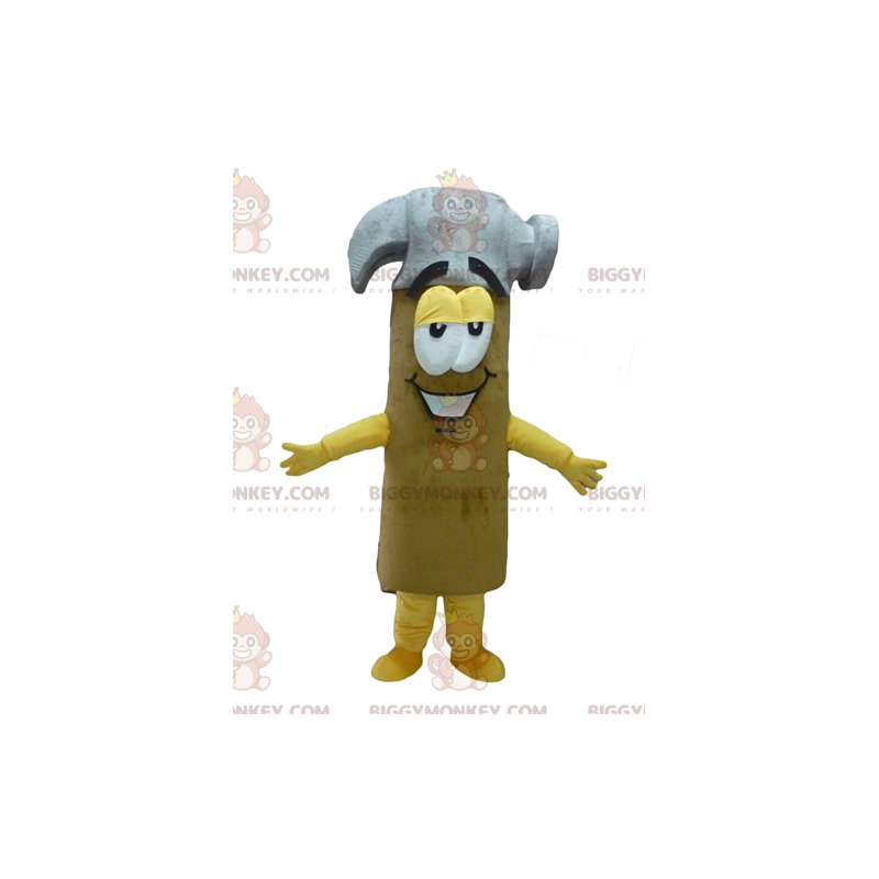 Giant Yellow Gray and Brown Hammer BIGGYMONKEY™ Mascot Costume