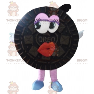 All Round Black Cake Oreo BIGGYMONKEY™ maskotdräkt -