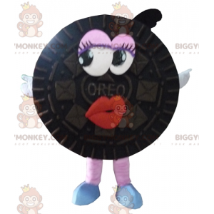 Costume da mascotte Black Cake Oreo BIGGYMONKEY™ a tutto tondo