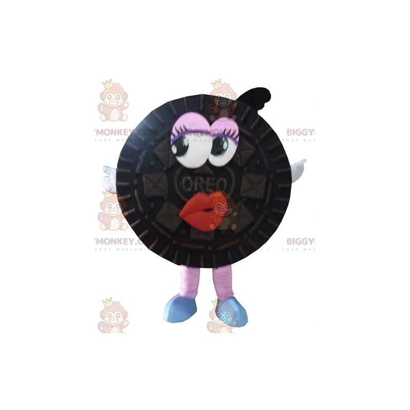 All Round Black Cake Oreo BIGGYMONKEY™ Mascot Costume –