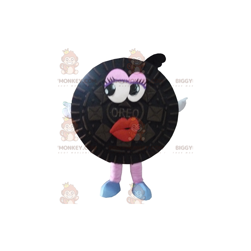 Costume da mascotte Black Cake Oreo BIGGYMONKEY™ a tutto tondo