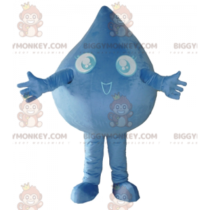 Costume da mascotte Giant Blue Water Drop BIGGYMONKEY™ -