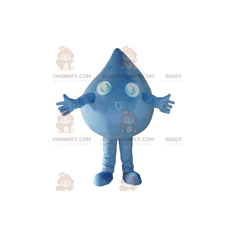 Gigantische blauwe waterdruppel BIGGYMONKEY™ mascottekostuum -