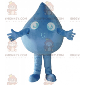 Costume da mascotte Giant Blue Water Drop BIGGYMONKEY™ -