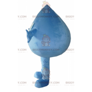 Fantasia de mascote gigante de gota de água azul BIGGYMONKEY™ –