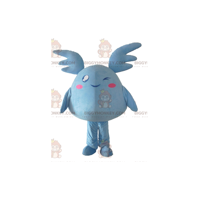 Kæmpe blå plys blå Pokemon BIGGYMONKEY™ maskot kostume -