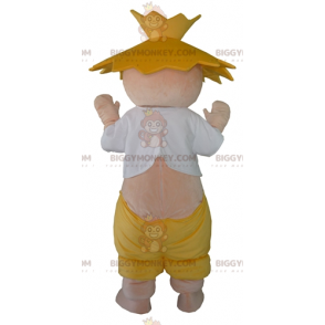 Farmer Straw Hat BIGGYMONKEY™ Mascot Costume – Biggymonkey.com