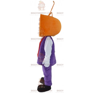 Costume da mascotte uomo BIGGYMONKEY™ con testa TV -