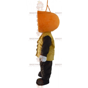 Costume de mascotte BIGGYMONKEY™ d'homme avec une tête en forme