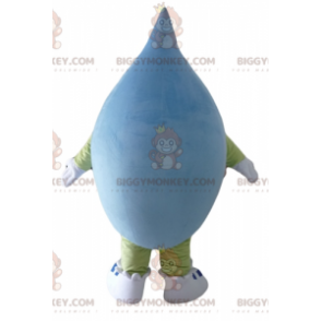 Costume da mascotte BIGGYMONKEY™ blob gigante blu e verde molto