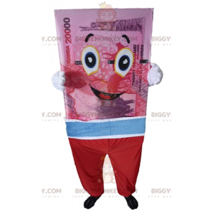 Roze, blauw en rood reuzenbankbiljet BIGGYMONKEY™