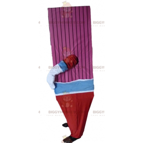 Pink Blue and Red Giant Banknote BIGGYMONKEY™ Mascot Costume -