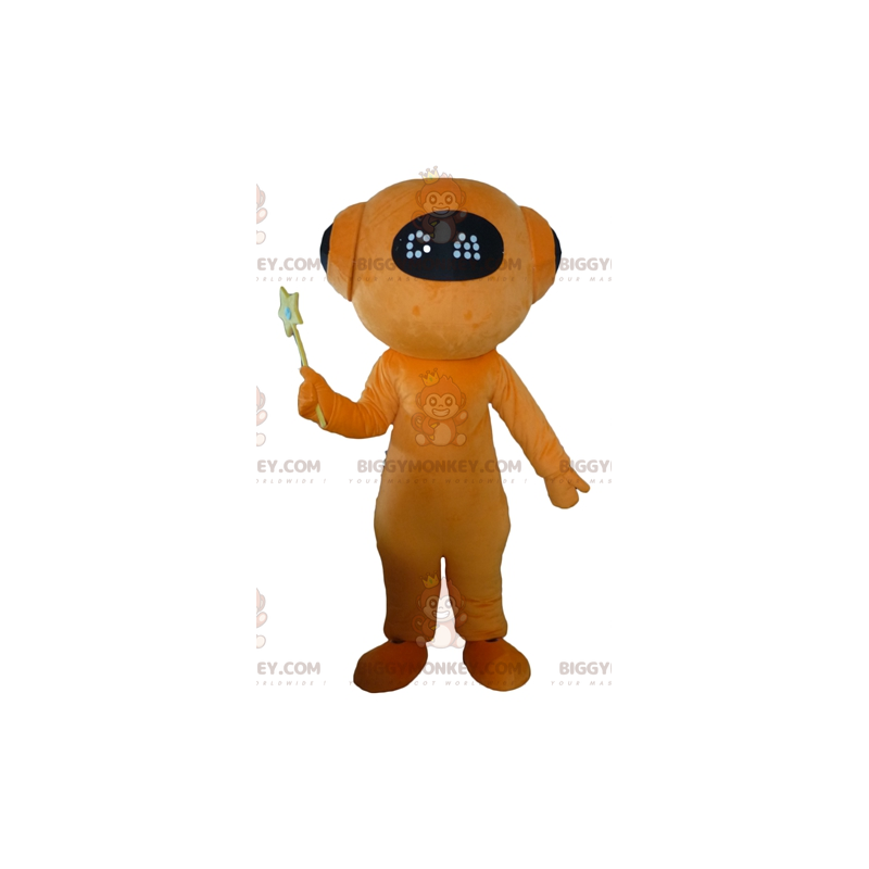 Orange og sort kæmpe alien-robot BIGGYMONKEY™ maskotkostume -