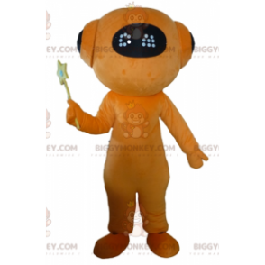 Costume de mascotte BIGGYMONKEY™ de robot orange et noir