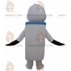 BIGGYMONKEY™ Costume da mascotte Uccello bianco e nero con