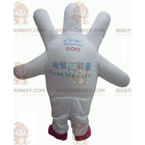 Very Smiling Giant White Hand BIGGYMONKEY™ Mascot Costume –