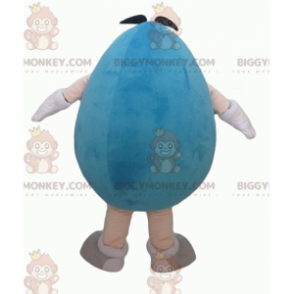 Funny Plump Giant Blue M&M's BIGGYMONKEY™ Mascot Costume –