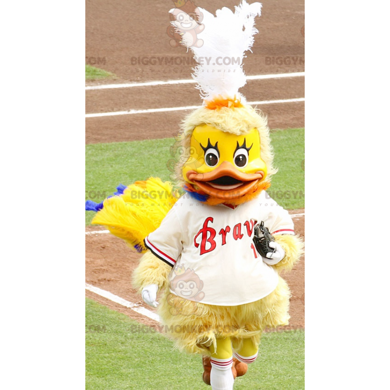 Chick Yellow Duck BIGGYMONKEY™ maskottiasu - Biggymonkey.com