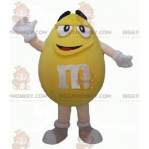 Rolig fyllig jättegul M&M:s BIGGYMONKEY™ maskotdräkt -