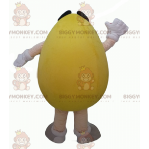 Costume de mascotte BIGGYMONKEY™ de M&M's jaune géant dodu et