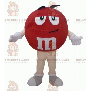 Funny Plump Giant Red M&M's BIGGYMONKEY™ Mascot Costume -