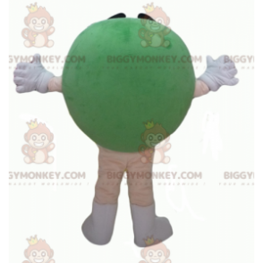 Traje de mascote M&M's BIGGYMONKEY™ vermelho gigante feminino