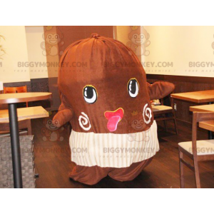 Gigantische cacaoboon BIGGYMONKEY™ mascottekostuum -