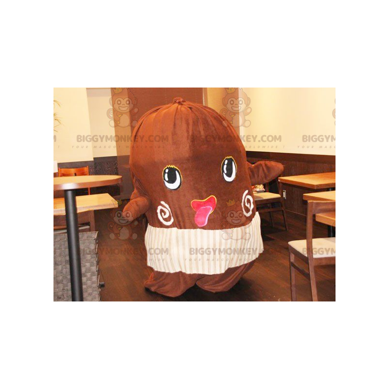 Costume da mascotte BIGGYMONKEY™, fava di cacao gigante -