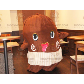 Gigantische cacaoboon BIGGYMONKEY™ mascottekostuum -