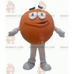 Costume da mascotte BIGGYMONKEY™ di M&M's arancione gigante