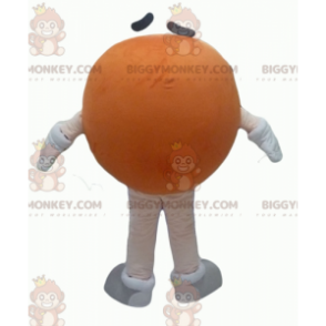 Funny Round Giant Orange M&M's BIGGYMONKEY™ Mascot Costume -