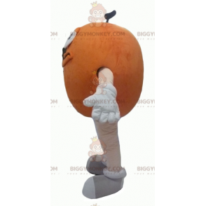 Costume da mascotte BIGGYMONKEY™ di M&M's arancione gigante