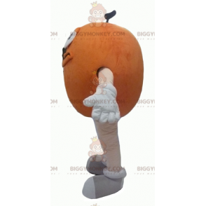 Funny Round Giant Orange M&M's BIGGYMONKEY™ Mascot Costume -