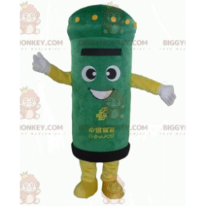 Costume de mascotte BIGGYMONKEY™ de boite aux lettres verte et