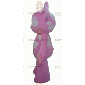 Costume de mascotte BIGGYMONKEY™ de nounours rose et blanc avec
