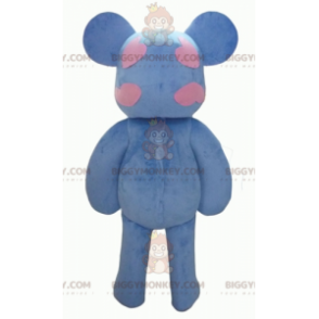 Costume da mascotte BIGGYMONKEY™ con orsacchiotto blu e rosa