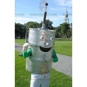 Mascotte de fût de bière gris métallique - Biggymonkey.com