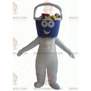 BIGGYMONKEY™ White Man Bucket Head Maskotdräkt - BiggyMonkey