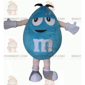 Costume da mascotte BIGGYMONKEY™ di M&M's blu gigante