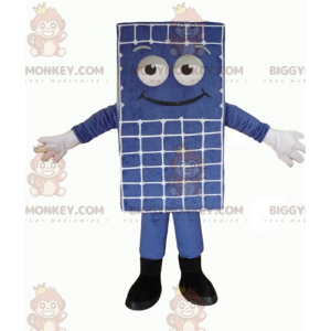 Disfraz de mascota BIGGYMONKEY™ de muñeco de nieve colchón azul
