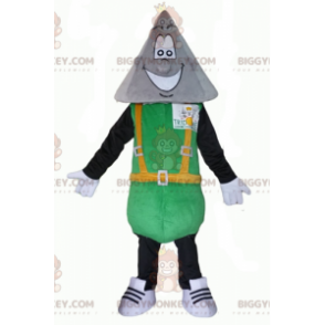 BIGGYMONKEY™ mascot costume of the Tridome man with a pointed