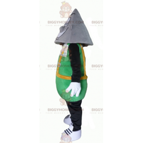 BIGGYMONKEY™ mascot costume of the Tridome man with a pointed