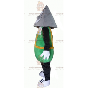 Disfraz de mascota BIGGYMONKEY™ del hombre Tridome con cabeza